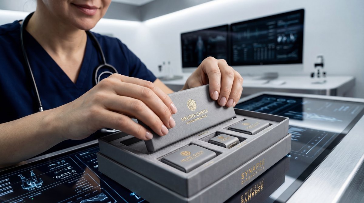 Digital blood pressure monitor showing high reading warning